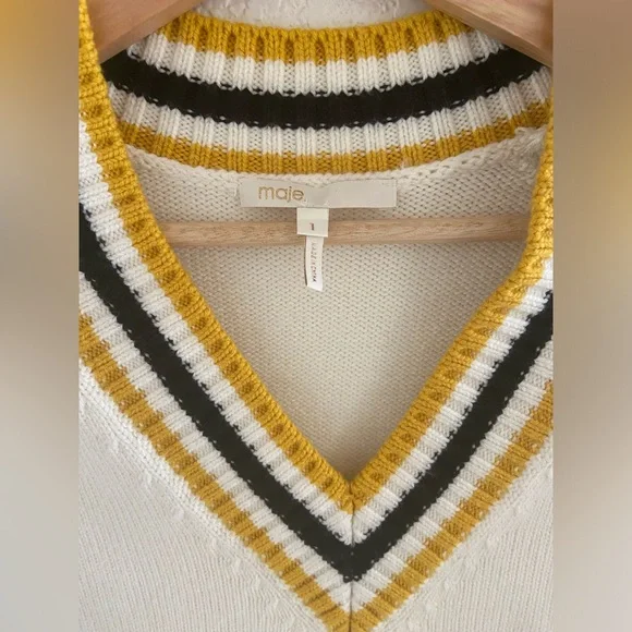 Maje Meteo Banded Stripe Sweater - Picture 5 of 5